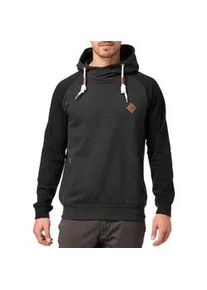 Kapuzensweatshirt INDICODE "INMarybank", Herren, Gr. L, grau (charcoal mix), Sweatware, Obermaterial: 60% Baumwolle, 40% Polyester, unifarben mit Farbeinsatz, regular fit normal, Rundhals, Rippb&uuml;ndchen, Sweatshirts