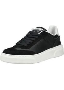 Sneaker Steve Madden "Steve Madden Sneaker Leder", Herren, Gr. 41, schwarz, Leder, Schuhe Sneaker