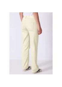 Comfort-fit-Jeans STREET ONE STUDIO, Damen, Gr. 30, L&auml;nge 28, wei&szlig; (ecru washed), Jeans, 55% Baumwolle, 21% Polyester, 14% Lyocell, 9% Viskose, 1% Elasthan, unifarben, kn&ouml;chelfrei, Jeans, Middle Waist