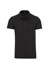 Poloshirt TRIGEMA "TRIGEMA Slim Fit Poloshirt aus DELUXE-Piqu&eacute;", Damen, Gr. XL, schwarz, Piqu&eacute;, 100% Baumwolle, Basic, normal, ohne Ausschnitt, Shirts