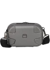 Umh&auml;ngetasche IMPACKT "IP1", Damen, Gr. B/H/T: 20cm x 14cm x 7cm, grau (iron grau), Polypropylen, unifarben, Taschen Umh&auml;ngetasche, Hartschalen-Tasche Minicase Aufbewahrungsbox