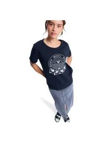 Oversize-Shirt Roxy "Oceanwave Regular Slub", Damen, Gr. XS, grau (anthrazit), Obermaterial: 60% Walkfrottier, 40% Microfaser;, Shirts