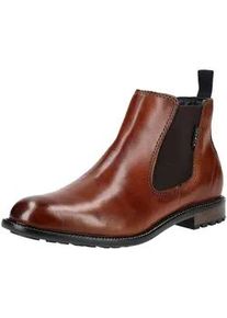 Stiefelette Bugatti "Bugatti Stiefelette Leder/Textil", Herren, Gr. 44, braun (cognac), Leder, Textil, Schuhe Stiefelette