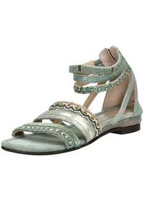 Schaftsandalette Lazamani "Lazamani Sandalen Leder", Damen, Gr. 40, sage, Leder, Schuhe