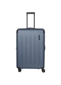 Hartschalen-Trolley Travelite "DYNAMIIC, verschiedene Gr&ouml;&szlig;en und Farben", Gr. B/H/T: 51cm x 76cm x 31cm 101 l, blau (denimblau), ABS, unifarben mit Farbeins&auml;tzen, Koffer, Hartschalen-Koffer auch in XL ABS Volumenerweiterung bei S+/M/L