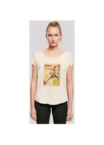 T-Shirt F4NT4STIC "Big Hero 6 Honey Lemon Newspaper", Damen, Gr. XS, wei&szlig; (sandwei&szlig;), Obermaterial: 100% Baumwolle, regular fit, Rundhals, ohne B&uuml;ndchen, Shirts T-Shirt, Premium Qualit&auml;t