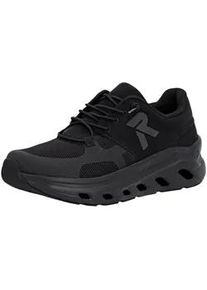 Sneaker Rieker "Rieker Sneaker Mesh", Herren, Gr. 43, schwarz, Textil, Schuhe Sneaker