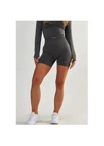 Funktionstights BESHAPED "Power Up", Damen, Gr. L, US-Gr&ouml;&szlig;en, grau, 90% Nylon, 10% Elasthan, unifarben, kurz, Hosen, mit atmungsaktiver Eigenschaft