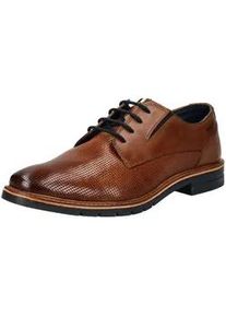 Schn&uuml;rschuh Bugatti "Bugatti Businessschuhe Leder", Herren, Gr. 44, braun (cognac), Leder, Schuhe Schn&uuml;rschuh