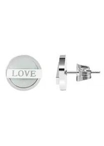 Adelia&acute;s Paar Ohrh&auml;nger ADELIA ́S "Damen Ohrstecker aus poliertem Edelstahl &Oslash; 12 mm", silber, Ohrringe, Damen, Damen, Edelstahl