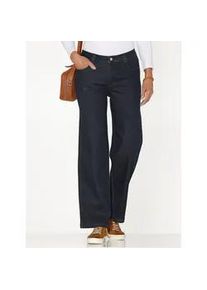 Bequeme Jeans Classic Basics, Damen, Gr. 23, Kurzgr&ouml;&szlig;en, blau (dunkelblau), 81% Baumwolle, 17% Polyester, 2% Elasthan, unifarben, lang, Jeans