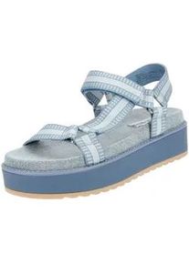 Riemchensandale Steve Madden "Steve Madden Sandalen Textil", Damen, Gr. 38, denim, Textil, Schuhe Riemchensandale