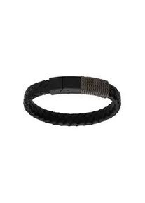 Manguun Armband, schwarz (schwarz, schwarz), Armb&auml;nder, Herren, Edelstahl Metall, Edelstahl, Metall, Armband