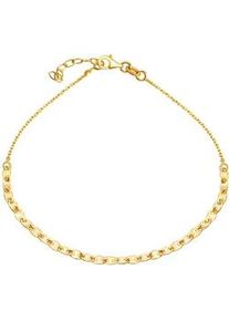 Fu&szlig;kette Vivance "925/- Sterling Silber vergoldet", gelb, Fu&szlig;ketten, Damen, 23+2,5cm, Silber 925 (Sterlingsilber), gl&auml;nzend