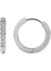 Adelia&acute;s Paar Creolen ADELIA ́S "Damen Creolen aus Edelstahl &Oslash; 12 mm", silber, Ohrringe, Damen, Damen, Edelstahl