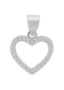 Adelia&acute;s Kettenanh&auml;nger ADELIA ́S "eleganter Herz Anh&auml;nger aus 925 Sterling Silber", silber, Schmuckanh&auml;nger, Damen, Silber 925 (Sterlingsilber), Kettenanh&auml;nger
