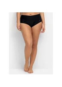 Bikini-Hose sheego, Damen, Gr. 46, Normalgr&ouml;&szlig;en, schwarz, Polyamid, Badehosen Bikini-Hose