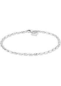 Armband ECHTZEIT "Schmuck Geschenk Silber 925 Armkette The Glitter One", silber (silberfarben), Armb&auml;nder, Damen, 18,5cm, Silber 925 (Sterlingsilber), Armband
