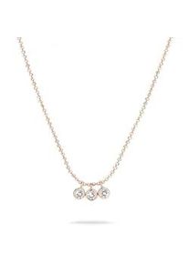 Kette mit Anh&auml;nger Tamaris "Schmuck Geschenk Silber 925 Halskette Tiny Glimmer", rosa (ros&eacute;goldfarben, kristallwei&szlig;), Halsketten, Damen, Silber 925 (Sterlingsilber), L: 45, mit Zirkonia (synth.)