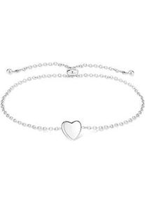 Armband Tamaris "Schmuck Geschenk Edelstahl Armkette Bold Hearts Herz", silber (silberfarben), Armb&auml;nder, Damen, 23cm, Edelstahl, Armband