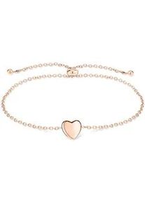 Armband Tamaris "Schmuck Geschenk Edelstahl Armkette Bold Hearts Herz", rosa (ros&eacute;goldfarben), Armb&auml;nder, Damen, 23cm, Edelstahl, Armband