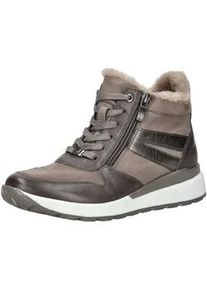Sneaker Caprice "Caprice Sneaker Leder/Textil", Damen, Gr. 39, beige (taupe), Leder, Textil, Schuhe Sneaker