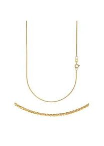 Collierkettchen Firetti "Schmuck Geschenk Gold 333 o. 585 Halskette Fuchsschwanzkette dreifach" Gr. 40, gold (gelbgoldfarben), Halsketten, Damen, 40, Gelbgold 333, B: 1,1mm, Made in Germany, B:1,1mm