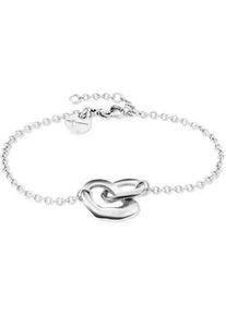 Armband Tamaris "Schmuck Geschenk Edelstahl Armkette Organic Shapes", silber (silberfarben), Armb&auml;nder, Damen, 21cm, Edelstahl, Armband