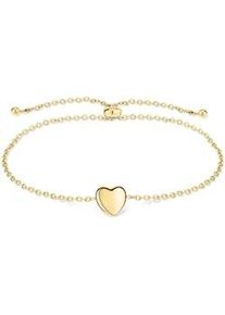 Armband Tamaris "Schmuck Geschenk Edelstahl Armkette Bold Hearts Herz", gold (gelbgoldfarben), Armb&auml;nder, Damen, 23cm, Edelstahl, Armband