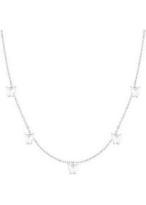 Kette mit Anh&auml;nger Cool Time "Schmuck Edelstahl Halskette The Cool Butterfly Schmetterling", silber (silberfarben), Halsketten, M&auml;dchen, Edelstahl, L: 41 B: 2mm, B:2mm