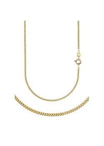 Collierkettchen Firetti "Schmuck Geschenk Gold 333 oder 585 Halskette Panzerkette diamantiert" Gr. 50, gold (gelbgoldfarben), Halsketten, Damen, 50, Gelbgold 585, B: 1mm, Made in Germany, B:1mm