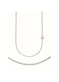 Collierkettchen Firetti "Schmuck Geschenk Silber 925 Halskette Venezianerkette halbrund" Gr. 50, silber (silberfarben), Halsketten, Damen, 50, Silber 925 (Sterlingsilber), B: 1,2mm, Made in Germany, B:1,2mm