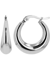 Adelia&acute;s Paar Creolen ADELIA ́S "Damen Creolen aus poliertem Edelstahl", silber, Ohrringe, Damen, Damen, Edelstahl