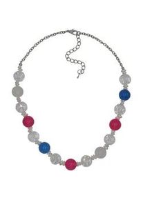 Collierkettchen Steuer "Metall Gl&auml;nzend Achat Kristall", bunt (mehrfarbig), Halsketten, Damen, 53cm, Metall, L: 53 B: 14mm, gl&auml;nzend, B:14mm