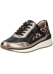 Sneaker Caprice "Caprice Sneaker Leder", Damen, Gr. 39, beige (taupe), Leder, Schuhe Sneaker