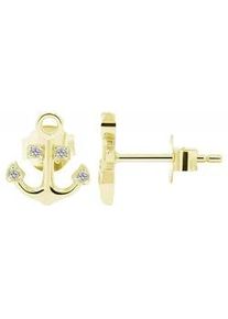 Adelia&acute;s Paar Ohrh&auml;nger ADELIA ́S "Damen Ohrstecker aus rhodiniertem 925 Sterling Silber mit Anker", silber, Ohrringe, Damen, Damen, Silber 925 (Sterlingsilber)