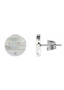 Adelia&acute;s Paar Ohrh&auml;nger ADELIA ́S "Damen Ohrstecker aus poliertem Edelstahl &Oslash; 14 mm", silber, Ohrringe, Damen, Damen, Edelstahl