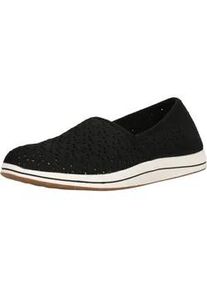 Slipper Clarks "Brinkley", Damen, Gr. 35,5, schwarz, Kunstfaser, Schuhe Slipper, im luftigen, perforierten Design