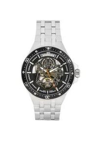 Automatikuhr Carl von Zeyten "Urberg", silber (silberfarben, schwarz), Armbanduhren, Herren, Automatikuhr, Armbanduhr, Herrenuhr, Made in Germany, Mechanische Uhr