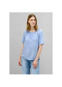 Carmenbluse Cecil, Damen, Gr. L (42), blau (deep pastel blau), Stoff, 100% Viskose, gestreift, normal normal, Rundhals, abgesteppt, Blusen, Feel Good Fit