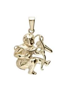 Kettenanh&auml;nger OSTSEE-SCHMUCK "OSTSEE-SCHMUCK Anh&auml;nger Tierkreiszeichen Sch&uuml;tze", gelb, Schmuckanh&auml;nger, Damen, 26 x 18mm, Silber 925 (Sterlingsilber), 2,1 g, Kettenanh&auml;nger