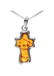 Kette mit Anh&auml;nger OSTSEE-SCHMUCK "OSTSEE-SCHMUCK Kette mit Anh&auml;nger Kreuz Kette mit Anh&auml;nger Kreuz" Gr. 50, silber, Halsketten, Damen, 50cm, Silber 925 (Sterlingsilber), L: 42