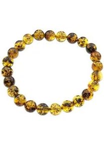 Armband OSTSEE-SCHMUCK "OSTSEE-SCHMUCK Armband Kugel 8 mm Armband Kugel 8 mm", gr&uuml;n, Armb&auml;nder, Damen, 19cm, Bernstein, Armband