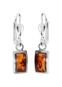 Paar Ohrh&auml;nger OSTSEE-SCHMUCK "OSTSEE-SCHMUCK Ohrh&auml;nger Astrid 8x4 Ohrh&auml;nger Astrid 8x4", wei&szlig;, Ohrringe, Damen, 27 x 6mm, Silber 925 (Sterlingsilber)