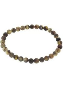 Armband OSTSEE-SCHMUCK "OSTSEE-SCHMUCK Armband Kugel 6 mm Armband Kugel 6 mm", schwarz, Armb&auml;nder, Damen, 19cm, Bernstein, Armband