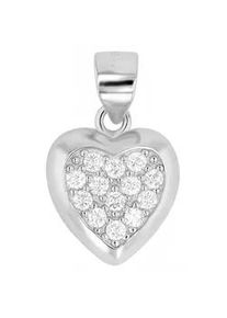 Adelia&acute;s Kettenanh&auml;nger ADELIA ́S "zeitloser Herz Anh&auml;nger aus 925 Sterling Silber", silber, Schmuckanh&auml;nger, Damen, Silber 925 (Sterlingsilber), Kettenanh&auml;nger