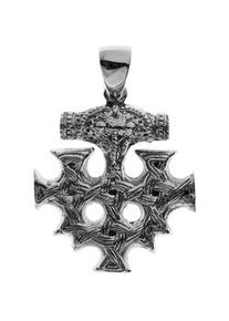 Kettenanh&auml;nger OSTSEE-SCHMUCK "OSTSEE-SCHMUCK Anh&auml;nger Hiddensee 30 x 30 mm", wei&szlig;, Schmuckanh&auml;nger, Damen, 42 x 30mm, Silber 925 (Sterlingsilber), 6,5 g, Kettenanh&auml;nger