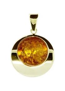 Kettenanh&auml;nger OSTSEE-SCHMUCK "OSTSEE-SCHMUCK Anh&auml;nger Henni Anh&auml;nger Henni", gelb, Schmuckanh&auml;nger, Damen, 40 x 28mm, Gelbgold 333, 6,3 g, Kettenanh&auml;nger