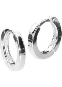 Paar Creolen OSTSEE-SCHMUCK "OSTSEE-SCHMUCK Creole Babsi 16.25 Creole Babsi 16.25", wei&szlig;, Ohrringe, Damen, 16 x 2,5mm, Silber 925 (Sterlingsilber)