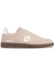 Sneaker Lotto, Damen, Gr. 38, wei&szlig; (taupe, wei&szlig;), Synthetik, unifarben mit Farbeinsatz, Schuhe Sneaker, - auch in Kindergr&ouml;&szlig;en erh&auml;ltlich